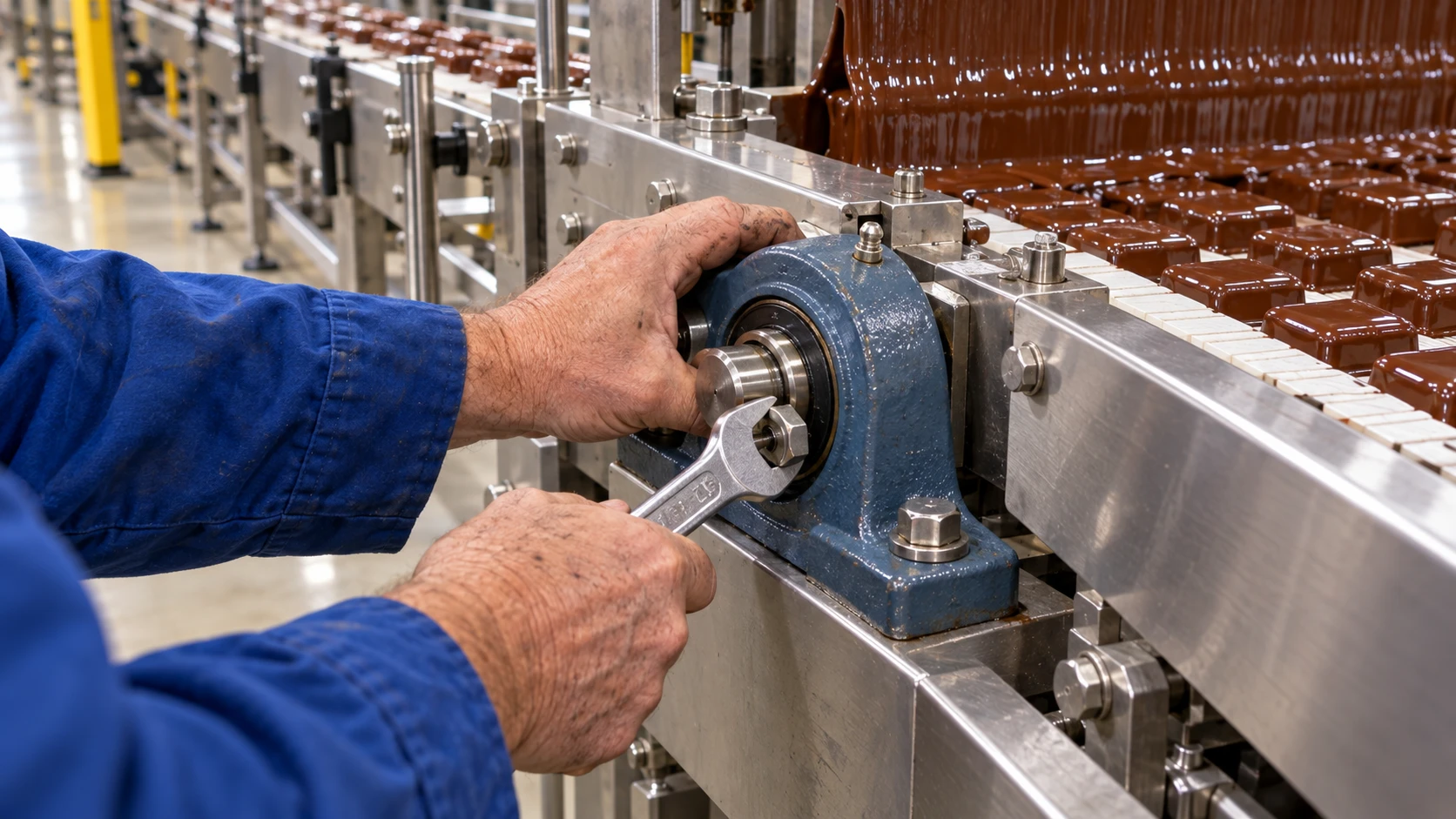 Illustrative bearing assembly at Conveyor N-2