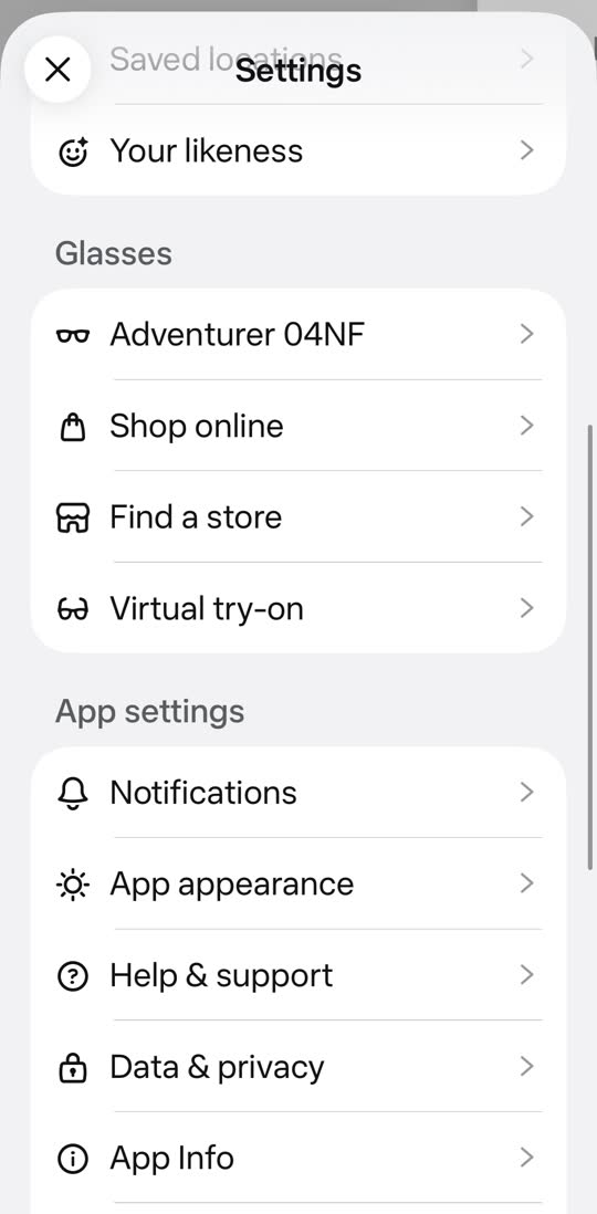 Meta AI: Settings, App Info, tapping App version, Enable developer mode, Install, and joining the glasses Wi-Fi